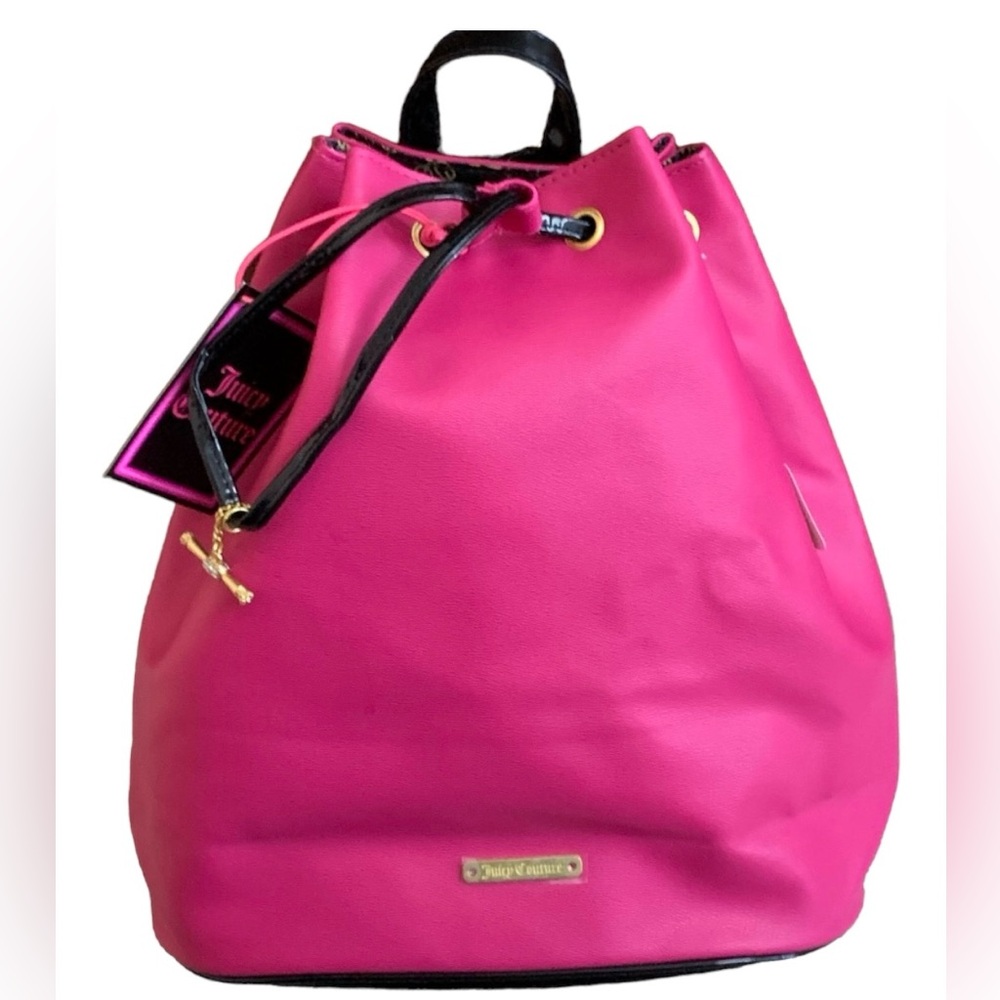 Juicy Couture Pink Cinch Womens Backpack